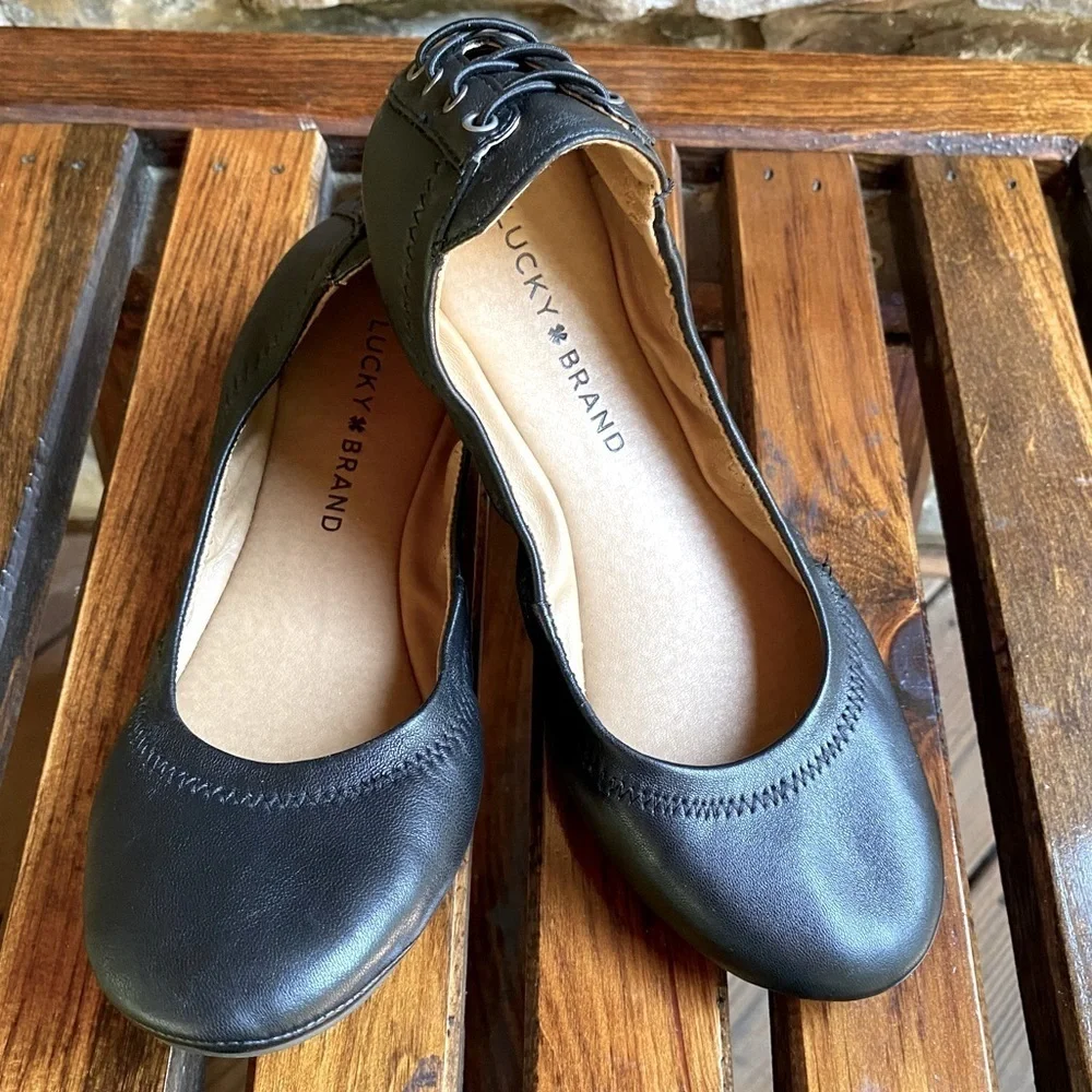 Lucky Brand Lace Design Casual Flats - Picture 1 of 5